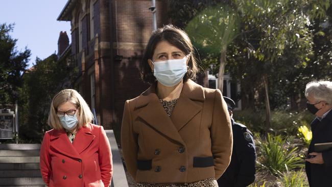 NSW Premier Gladys Berejiklian announced 30 new cases in the state overnight. Picture: Brook Mitchell/Getty Images