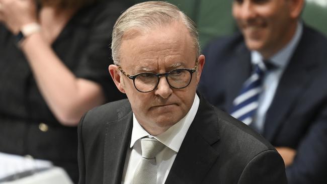 CANBERRA, AUSTRALIA, NewsWire Photos. FEBRUARY 8, 2024: Prime Minister Anthony Albanese during Question Time at Parliament House in Canberra. Picture: NCA NewsWire / Martin Ollman