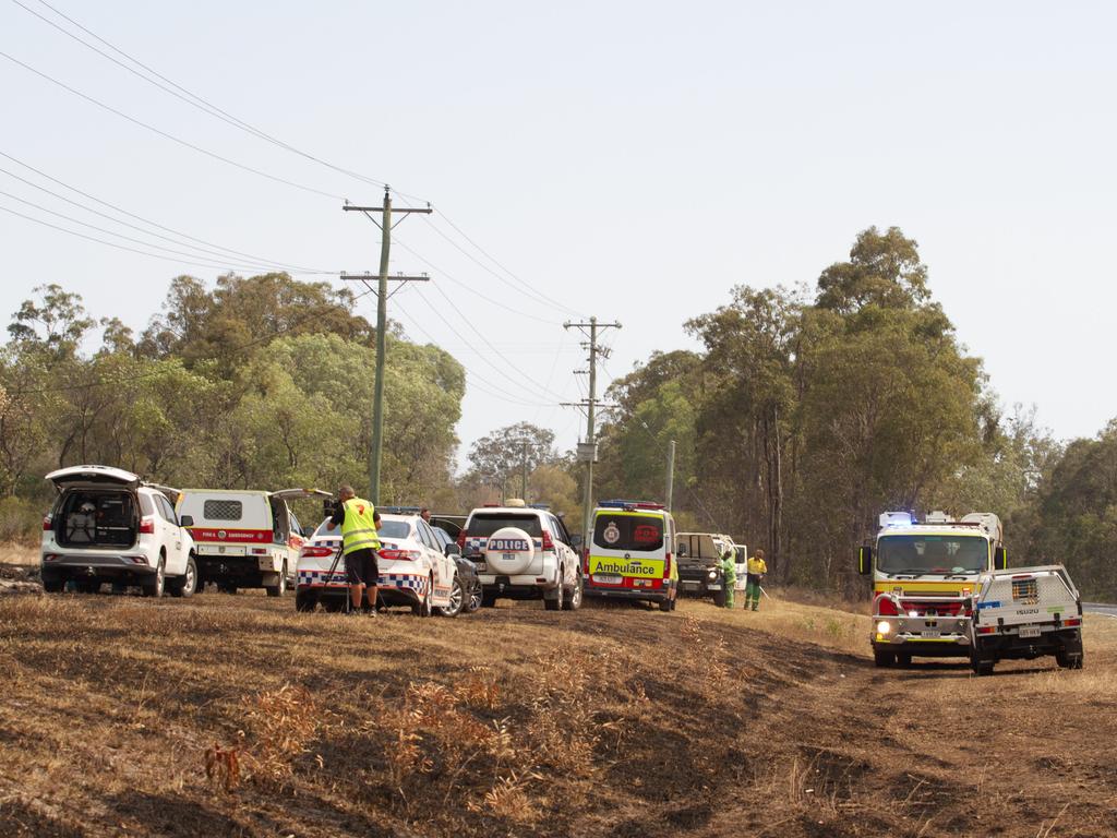 Multiple emergency services are attempting to control a blaze at Kinkuna, Goodwood as aerial services offer support.