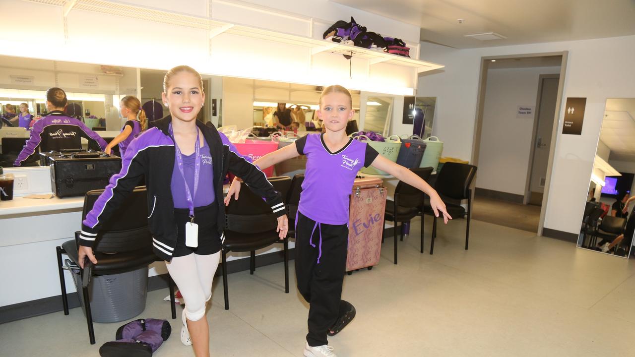 Bridie Leighton and Ella Phillips at the Cairns Eisteddfod