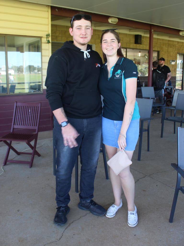 Owen Ellison with his partner Katie Robertson. Photo: Laura Blackmore