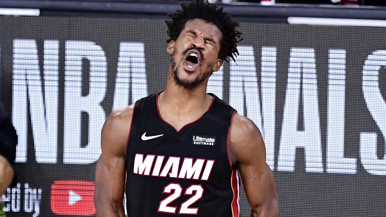 Jimmy Butler made sure Goran Dragic was staying put. (Photo by Douglas P. DeFelice/Getty Images)