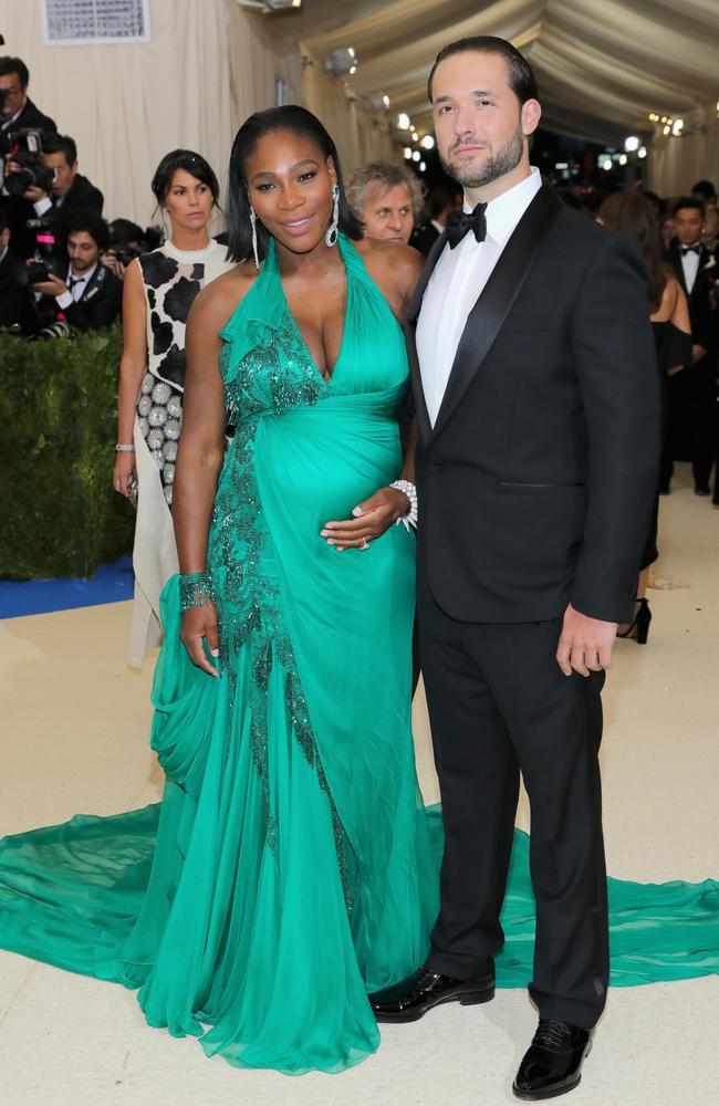 NSerena Williams is expecting her first child with Alexis Ohanian. Picture: Neilson Barnard/Getty Images/AFP