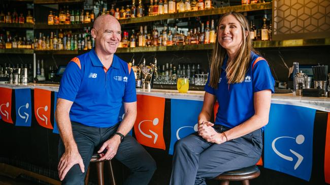 Tour Down Under director Stuart O'Grady and new assistant director Carlee Taylor. Picture Supplied.