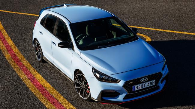 The i30N is more about fun than outright pace. Picture: Supplied.