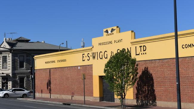 The old factory’s facade. Picture: Tricia Watkinson