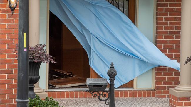 The aftermath of the Mernda home invasion.