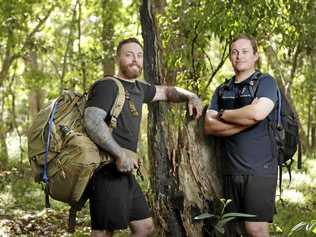 DETERMINED: Dean and Bradley Morcombe, brothers of Daniel, head to Papau New Guinea today to trek the Kokoda Trail to raise funds for the Morcombe Foundation. Picture: AAP - Megan Slade