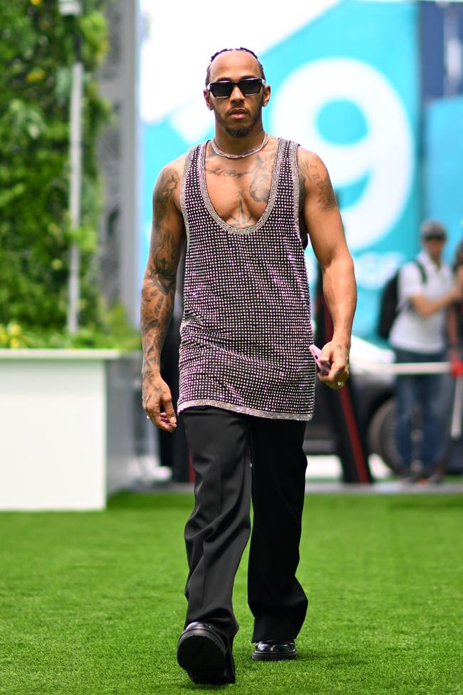 Lewis Hamilton at the Miami GP.