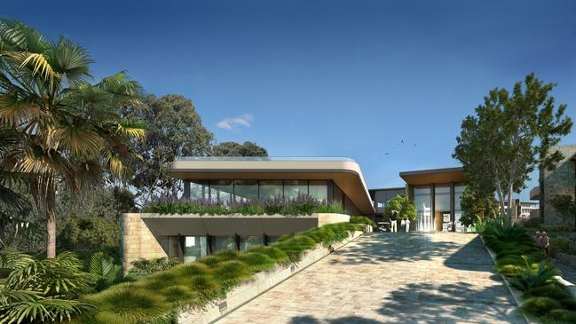 A computer-generated image of the entry to the proposed Waterbrook Bayview village. Picture; Supplied