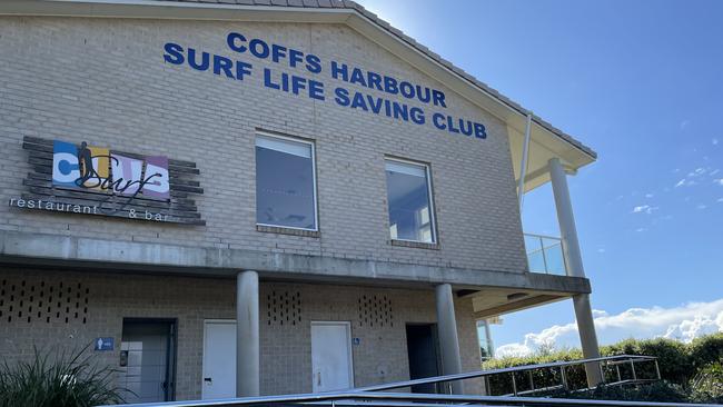 Coffs Harbour Surf Life Saving Club on Ocean Parade on Monday. Picture: Janine Watson