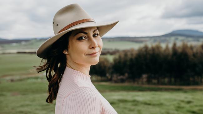 Stephanie Trethewey, at home on her farm in Tasmania’s north. Picture: Pip Williams