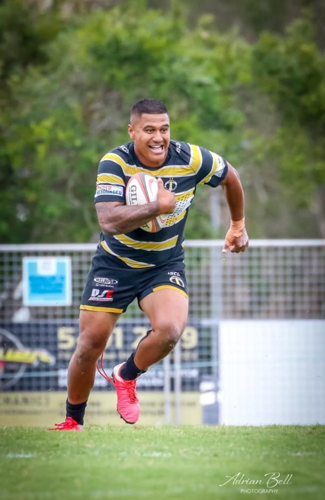 Caloundra rugby union player Nakoa Marcroft. Picture: Adrian Bell