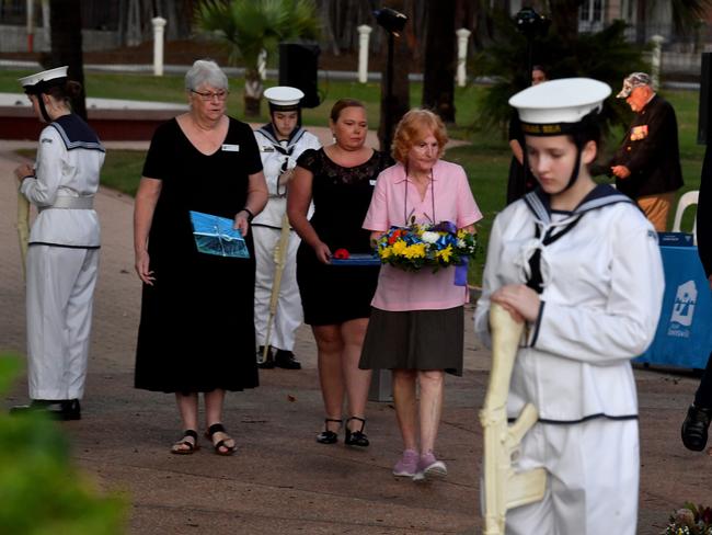 Dawn Service at Anzac Park for 83rd commemoration of Battle of Coral Sea. Picture: Evan Morgan