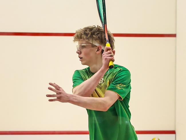 Young squash star Thomas Scott. Picture: Supplied