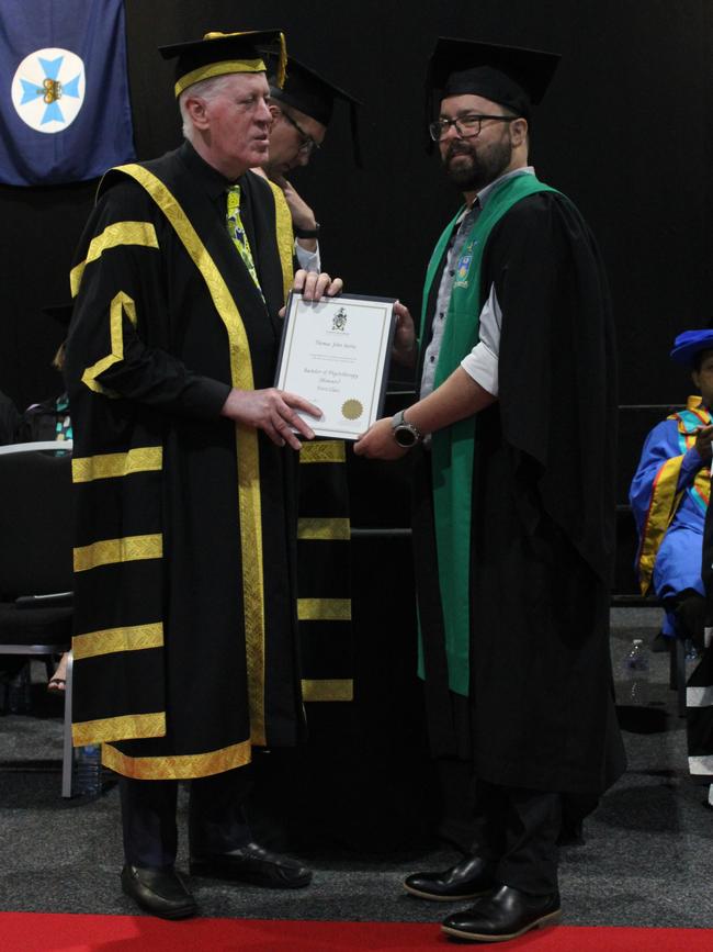 Thomas Suttie graduated with a Bachelor of Physiotherapy (Honours) at the CQUniversity graduation ceremony in Bundaberg on December 14, 2023.