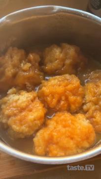 Golden syrup dumplings