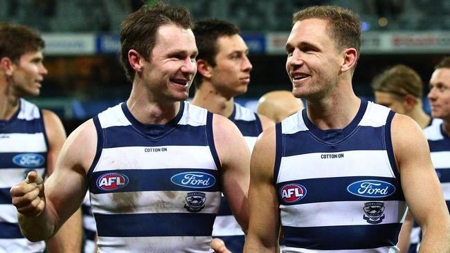 Steven will join Patrick Dangerfield and Joel Selwood in a power-packed midfield unit. Picture: AFL Photos/Getty Images