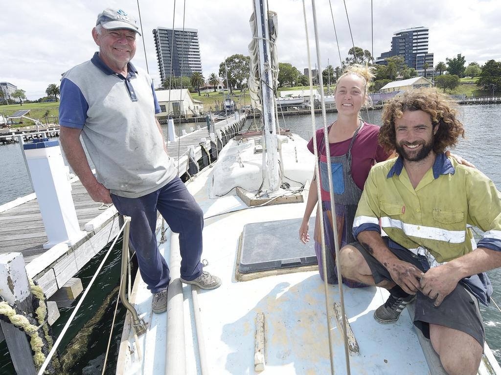 Dan Campion restores neglected yacht Jager at Geelong boat club ...