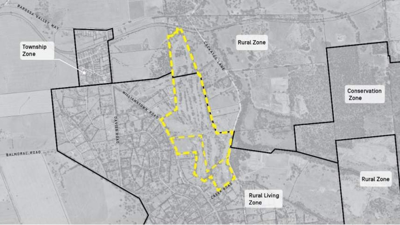 The hotel would be built off Williamstown Rd, along the lower section of the yellow border. Picture: ESD Planning and Design