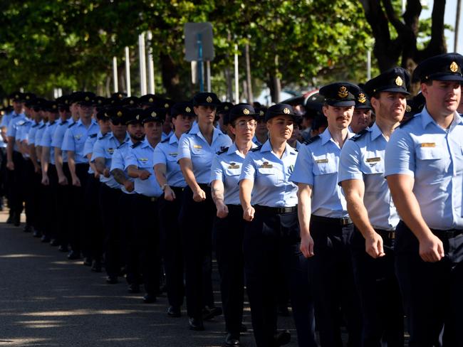 Anzac Day 2025. Strand parade in Townsville. Picture: Evan Morgan