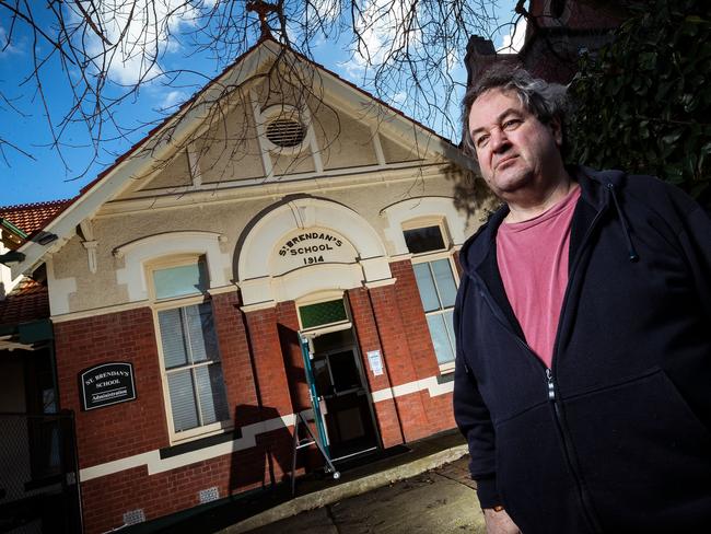 St Brendan's Primary School principal Peter Hayes tried to have laptops delivered to 30 students inside the towers for five days. Darrian Traynor/Getty Images