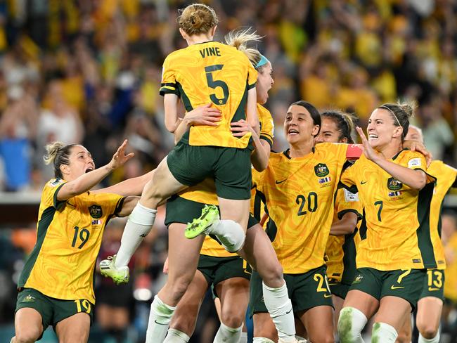 The aftermath of Cortnee Vine’s penalty. Instantly iconic. Picture: Bradley Kanaris/Getty Images