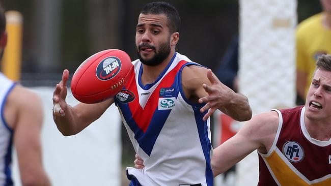 Ahmed Saad in action for West Preston.