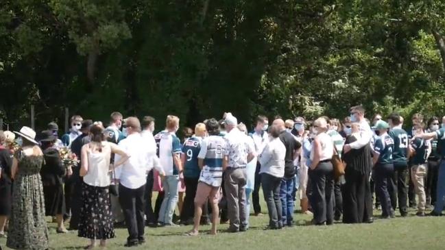 Edward "Eddy" Allen has been remembered in an emotional funeral service in Lismore.