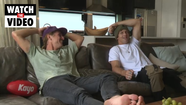 Nat Fyfe cheers Freo on to huge upset over Demons in Kayo watch party