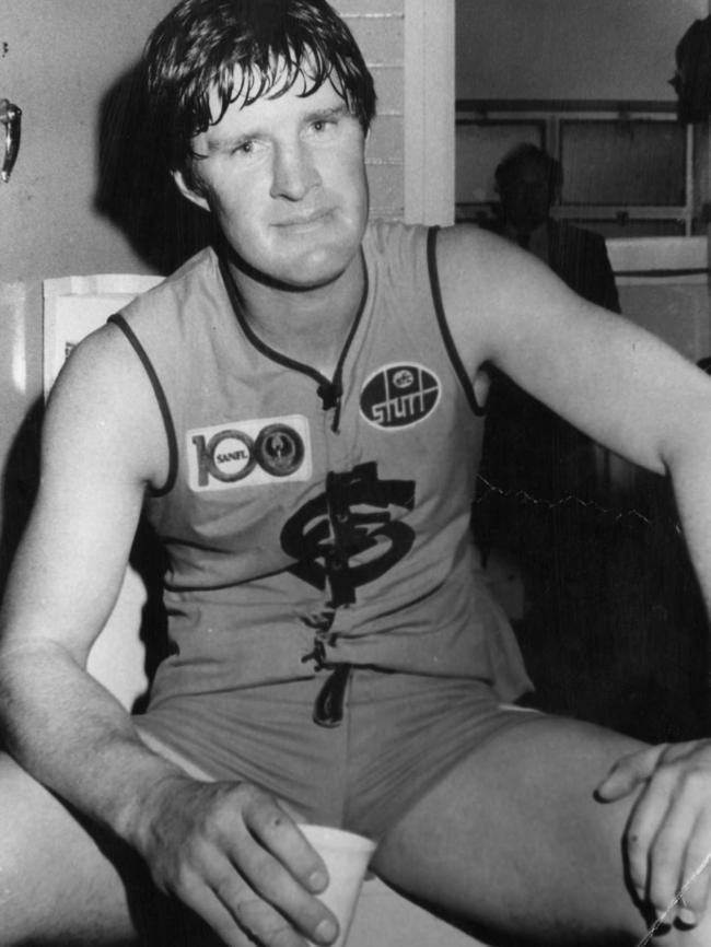 Sturt champion Paul Bagshaw near the end in 1980.