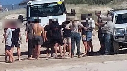 Gympie man Steve Kelly has been camping at Teewah Beach since the early 80s, but for the first time on Friday night he witnessed a party that ended in police action and multiple evictions from the beach. Picture: Steve Kelly