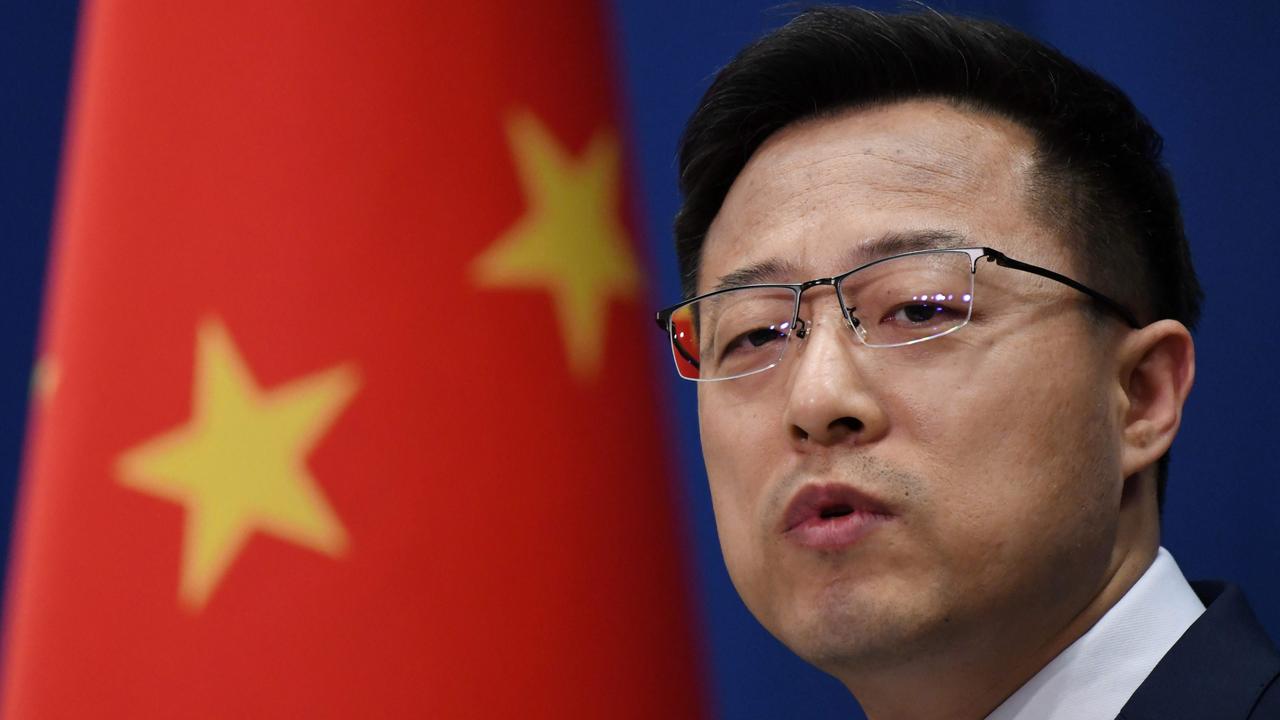 Chinese Foreign Ministry spokesman Zhao Lijian. Picture: Greg Baker/AFP