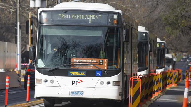 Bus patronage numbers in Melbourne are declining. Picture: Sarah Matray