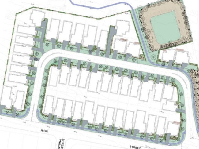 Plans for the approved 46 lots and the internal road. Photo: Supplied