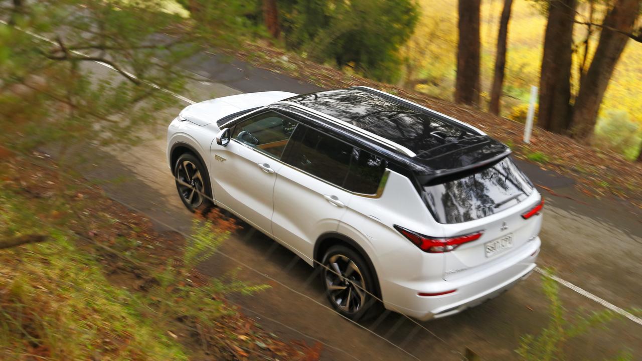 All-wheel-drive traction helps the Outlander find grip when accelerating.