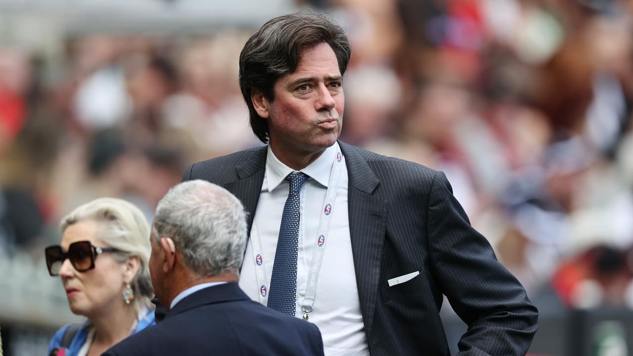 MELBOURNE. 25/04/2023. AFL. Round 6. Collingwood vs Essendon at the MCG. AFL CEO Gillon McLachlan. Pic: Michael Klein