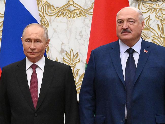 Russian President Vladimir Putin and Belarus President Alexander Lukashenko hold a close relationship.