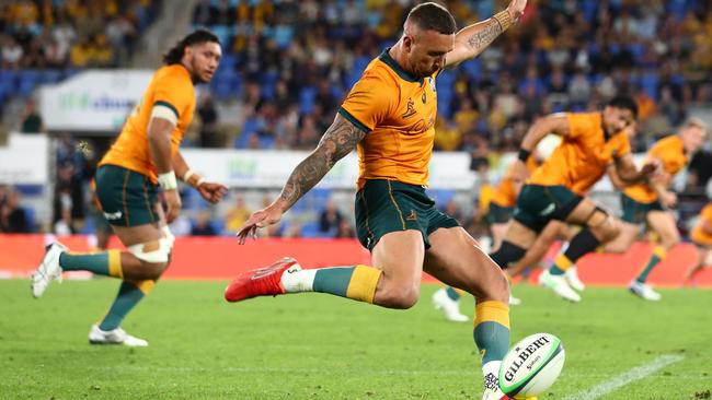 Quade Cooper was the hero for the Wallabies. Picture: Getty Images