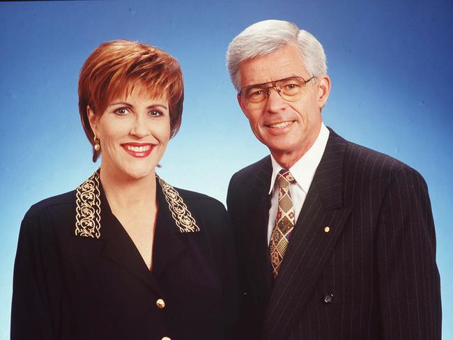 Frank Warrick and Kay McGrath in 1996.