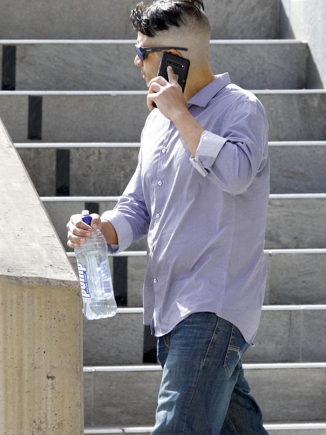 Jarred Raymond Scott outside the Beenleigh Court. Picture: Tertius Pickard