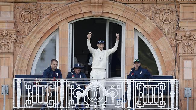 Joe Root declares. Picture: Getty Images