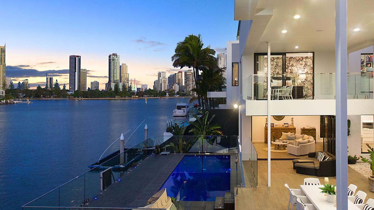 The Surfers Paradise mansion which has been put up for sale by Nicole Bricknell.