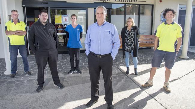 Peninsula Villages CEO Shanes Neaves (centre) has written an open letter to the government. Picture: Troy Snook