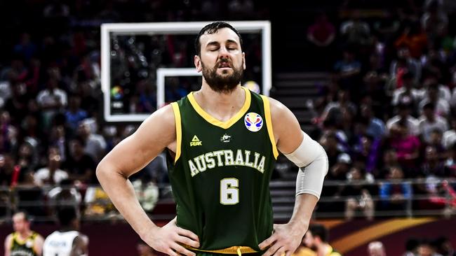 Andrew Bogut played in Australia’s World Cup campaign — as well as for Golden State Warriors after the Kings’ exit from last season’s NBL finals. Picture: Getty