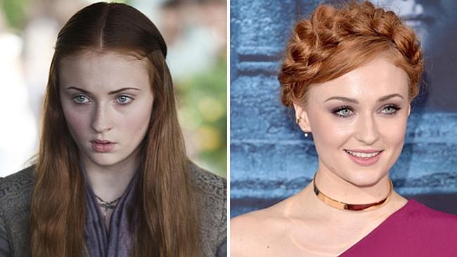 Sophie Turner as Sansa Stark.