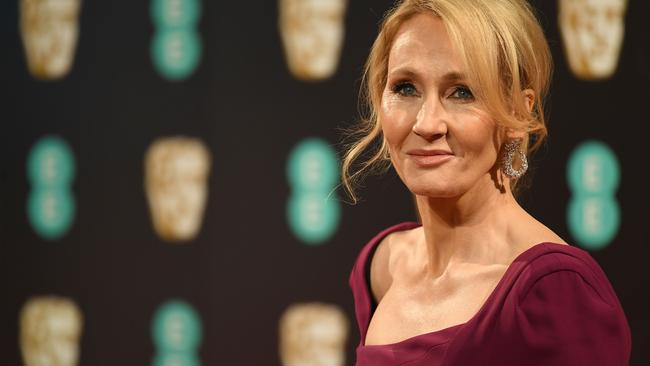 British author JK Rowling has been on the receiving end from trans activists. Picture: AFP