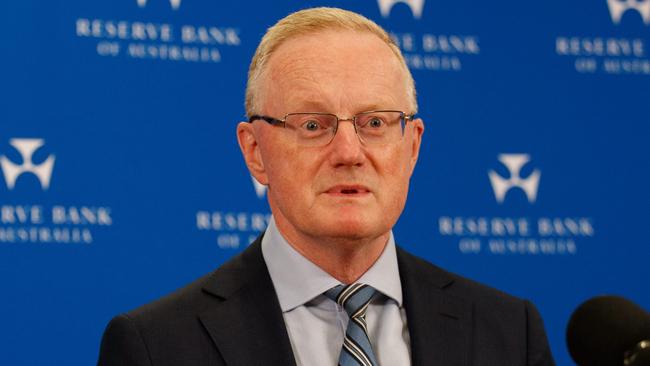 SYDNEY, AUSTRALIA - NewsWire Photos APRIL 20, 2023: Reserve Bank of Australia Governor Philip Lowe during a press conference on Thursday at the RBA following the release of government recommendations. Picture: NCA NewsWire / Nikki Short