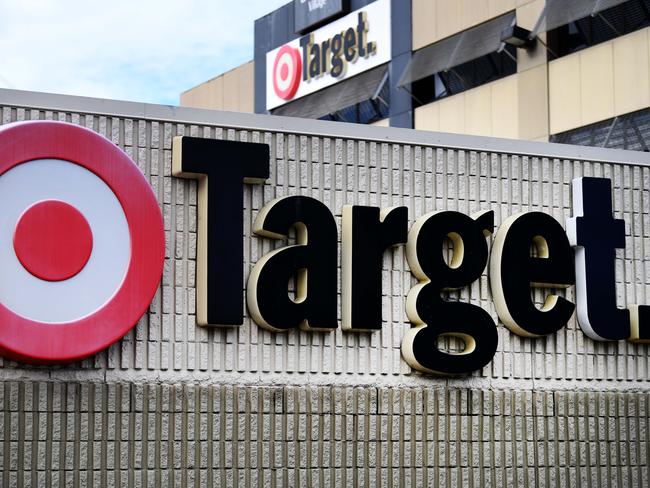 BRISBANE, AUSTRALIA - NewsWire Photos - APRIL 7, 2021. A Target store sign in Brisbane. The company announced it will soon close several stores across Queensland. Picture: NCA NewsWire / Dan Peled