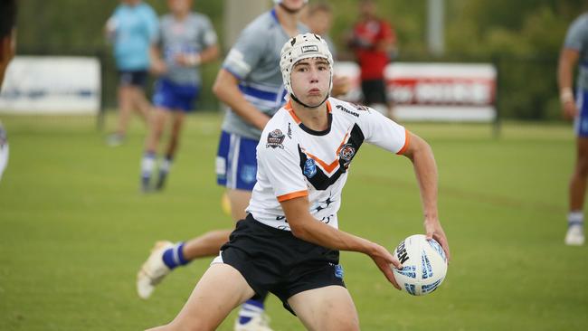 Curtis Lakeman had a hand in the Tigers’ opening two tries. Picture: Warren Gannon Photography